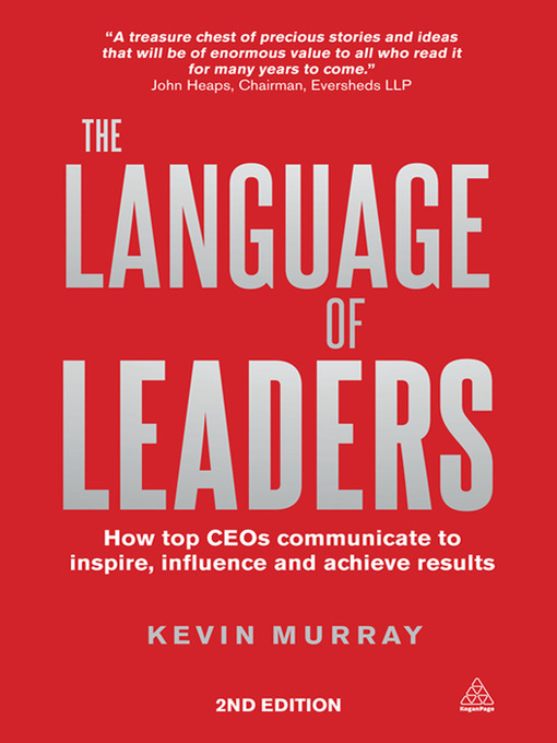 Title details for The Language of Leaders by Oh - Available